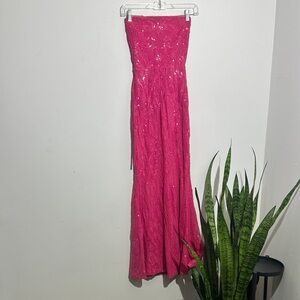 Windsor Fuchsia Strapless Wedding Gown